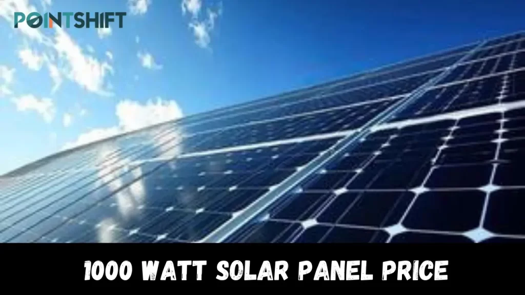 1000 Watt Solar Panel Price